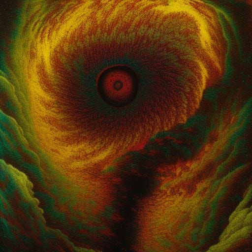 Abstract Composition in Retro Hyperrealism