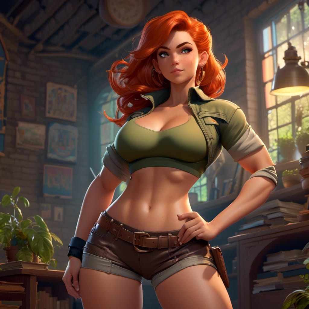 Kim Possible in Animation Style