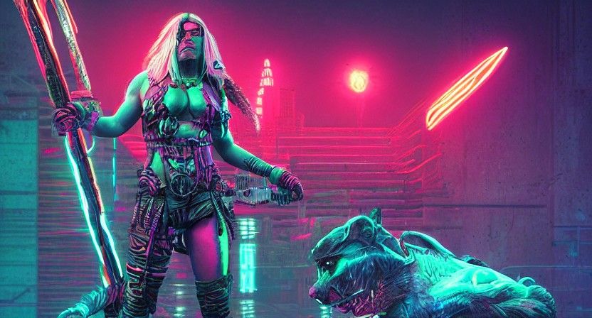 Neon Warrior of  Cimmeria