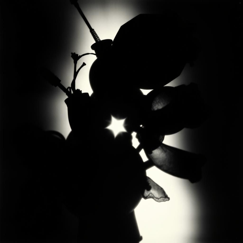 High-Contrast Photogram in Rayograph Technique