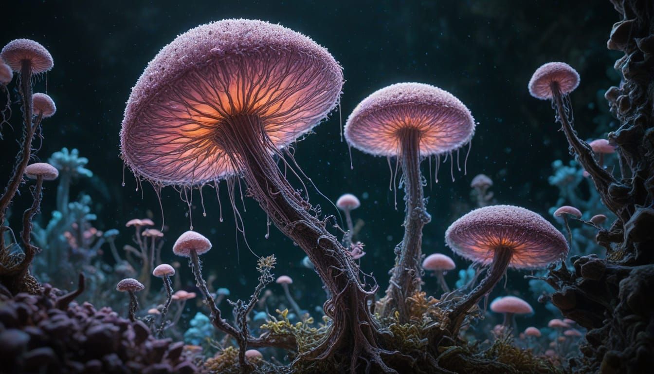 Surreal Microscopic Realm in Photorealistic 8K Macro Photogr...