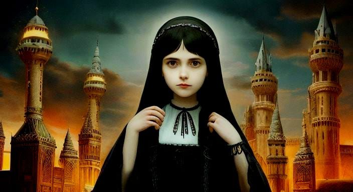 Gothic Vampire in Ancient Kingdom