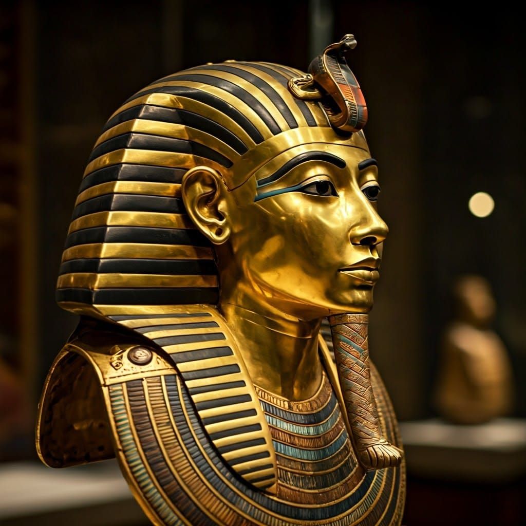 King Tut's gold mask