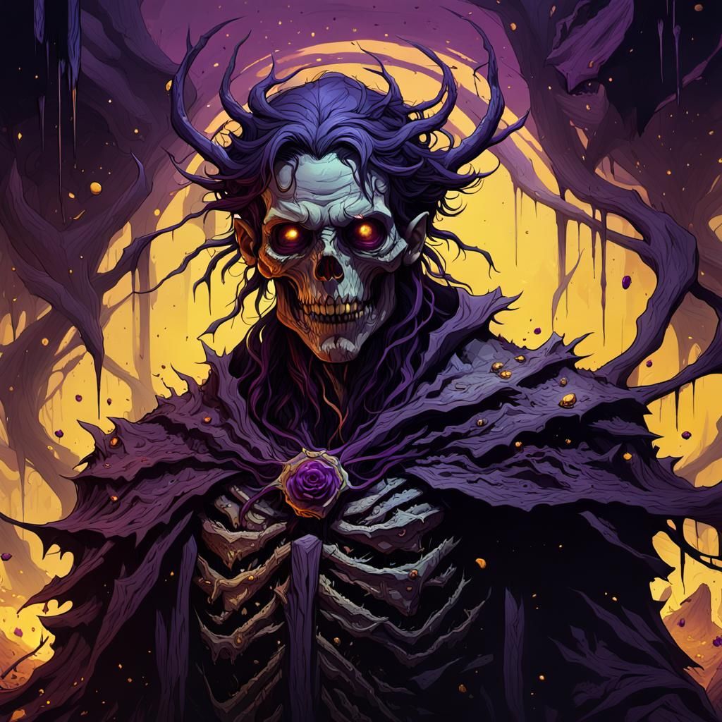 Dark Fantasy Undead Construct Concept Art