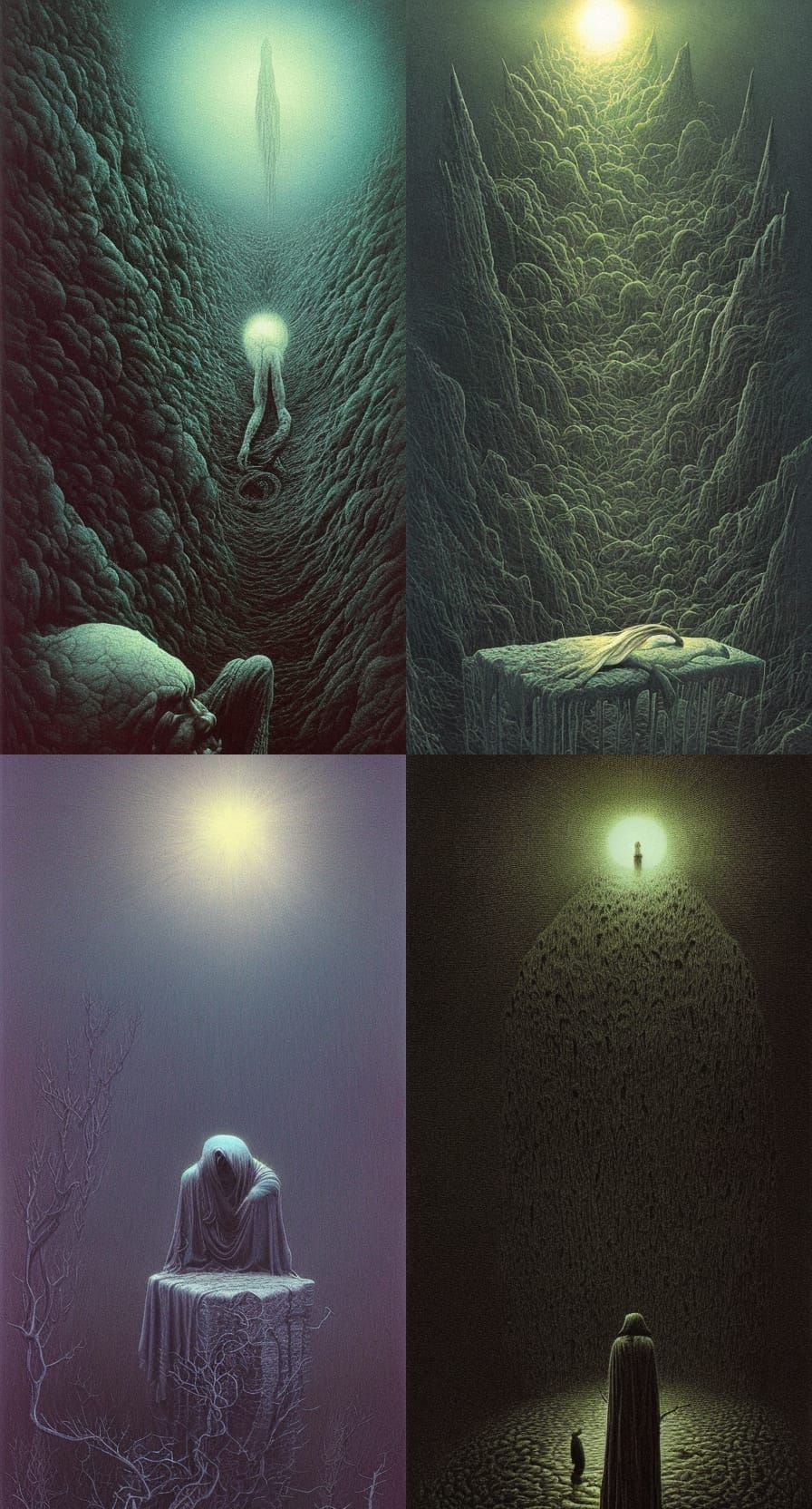 Depression and Despair in Dark Fantasy Style