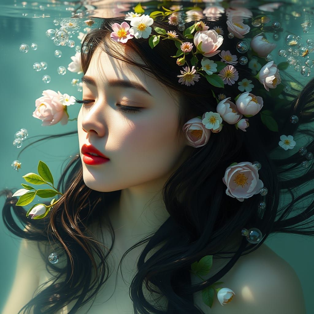 Top view A highly realistic analog-style photograph of a you...