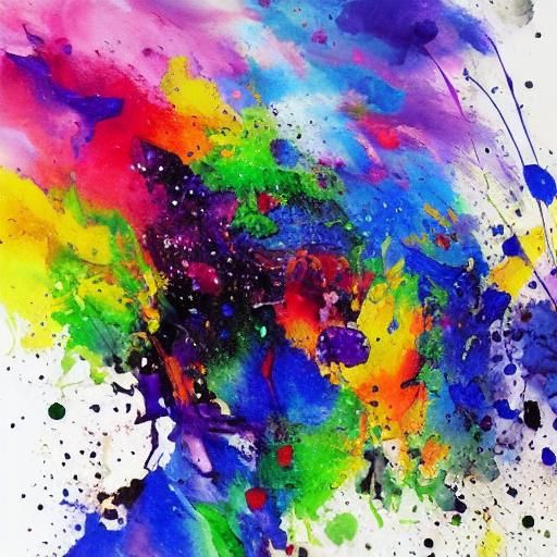 Hyperrealistic Moonlit Face with Ink and Paint