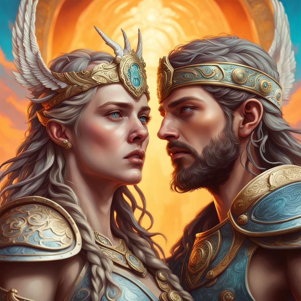 Freyja and her brother Frey