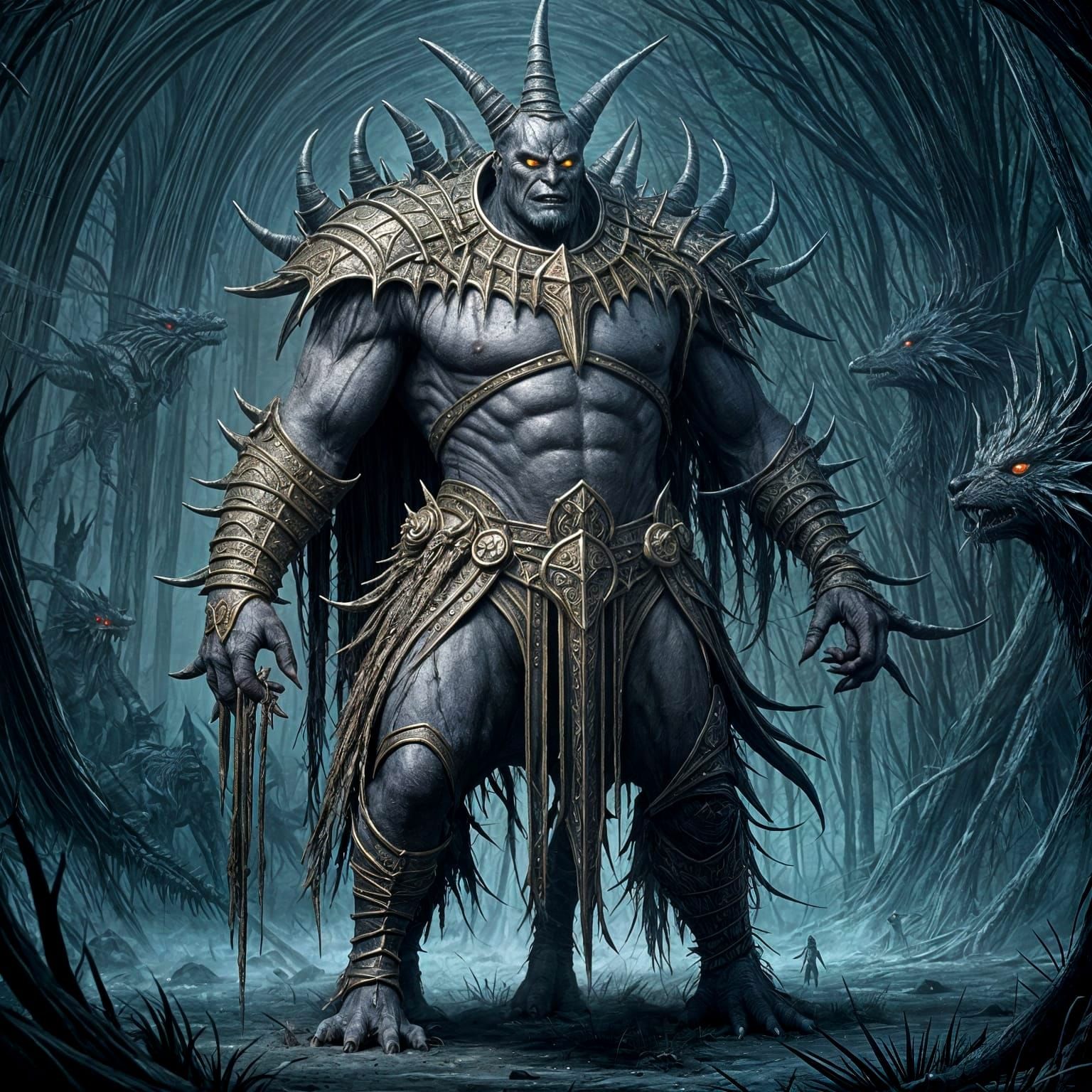 Horrible Creatures in Dark Fantasy Realm