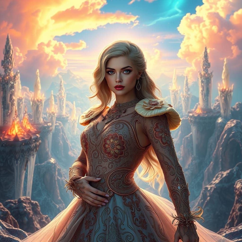 Ethereal Beauty in Dreamlike Skies