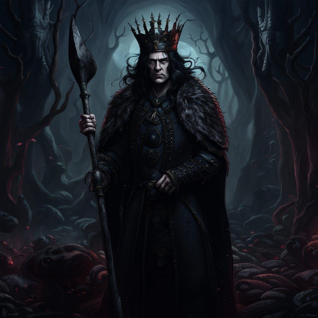 Gothic King of Spades with Shovel