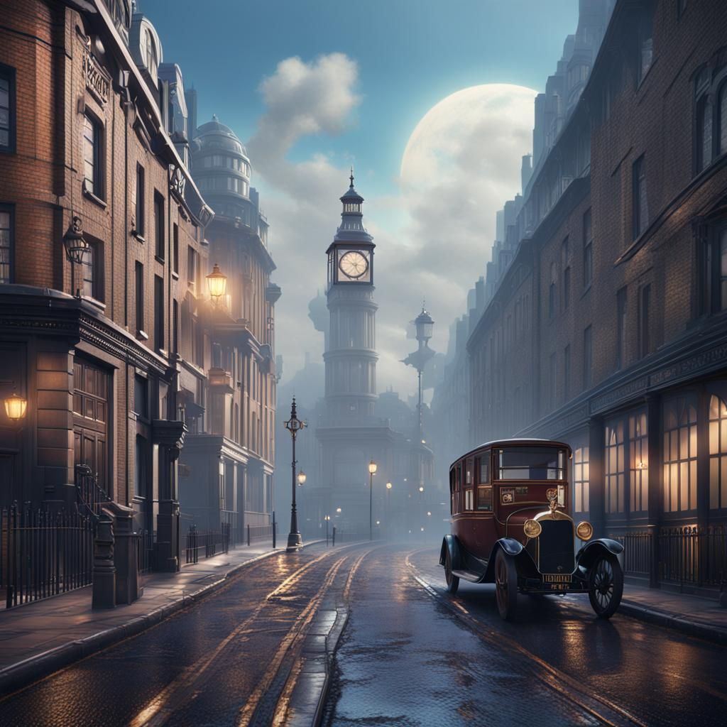 1920s London street...