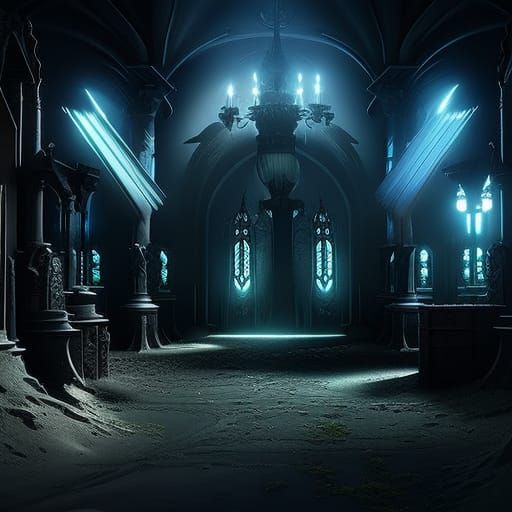 Dark Fantasy Concept Art in Deep Color