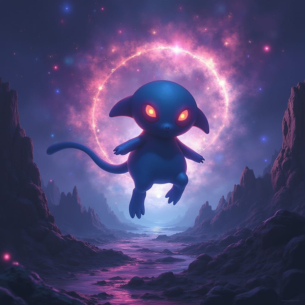 Jirachi in Cosmic Darkness: Dystopian Futurism