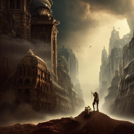 Epic Beast in Dramatic Digital Matte Painting