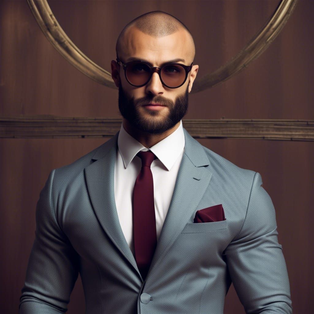 François Sagat as a sharp dressed hipster man