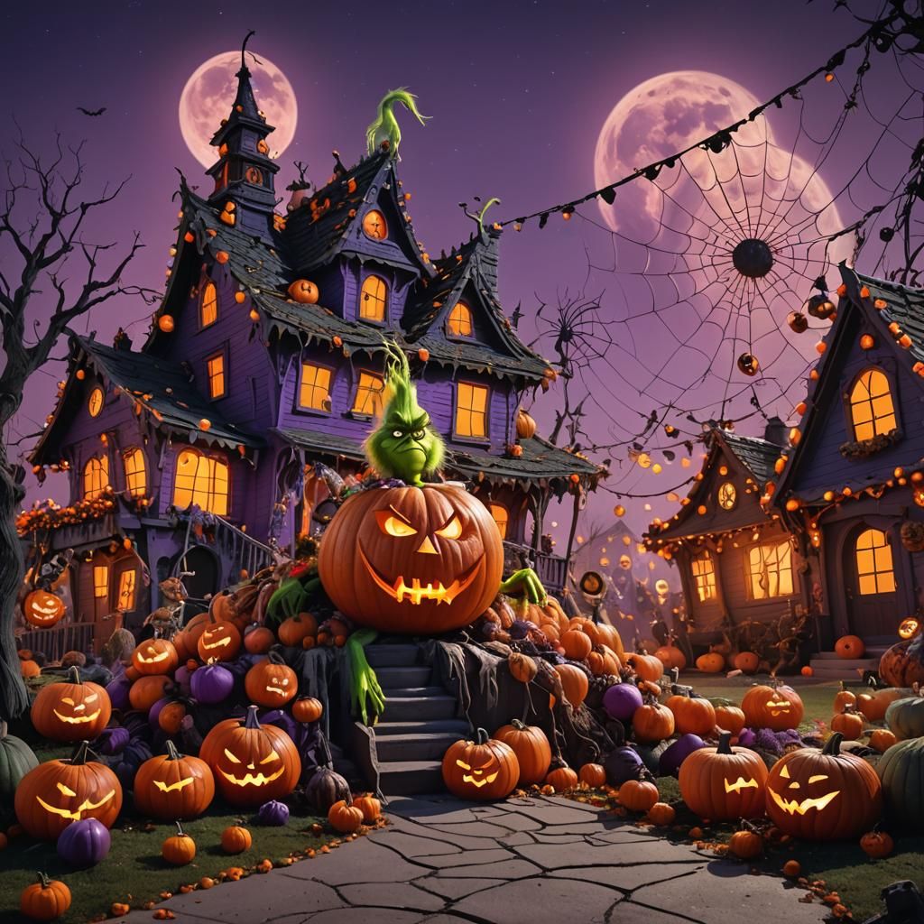The Grinch Steals Halloween: Fantasy Concept Art
