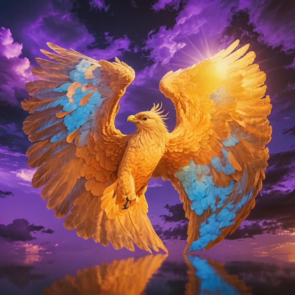 Bird in Flight: Serene Landscape Photography