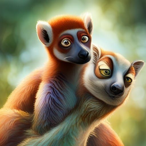 Madagascar Wildlife and Jungle Scene