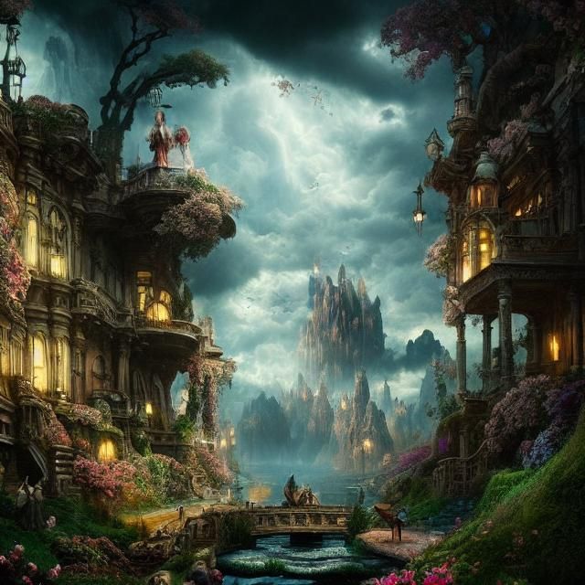 Epic Digital Wonderland in Brilliant, Intricate Detail