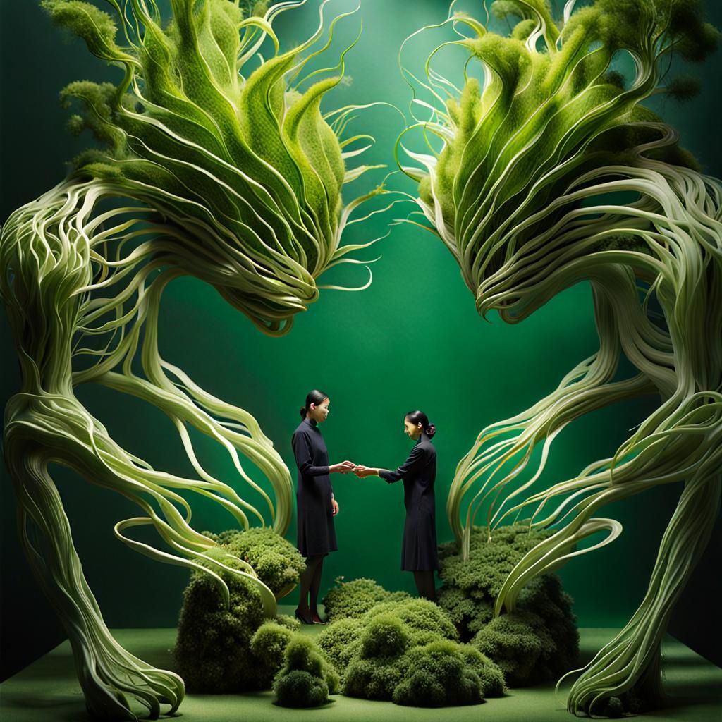 Plants Talking: Warped Perspective in Detailed Render