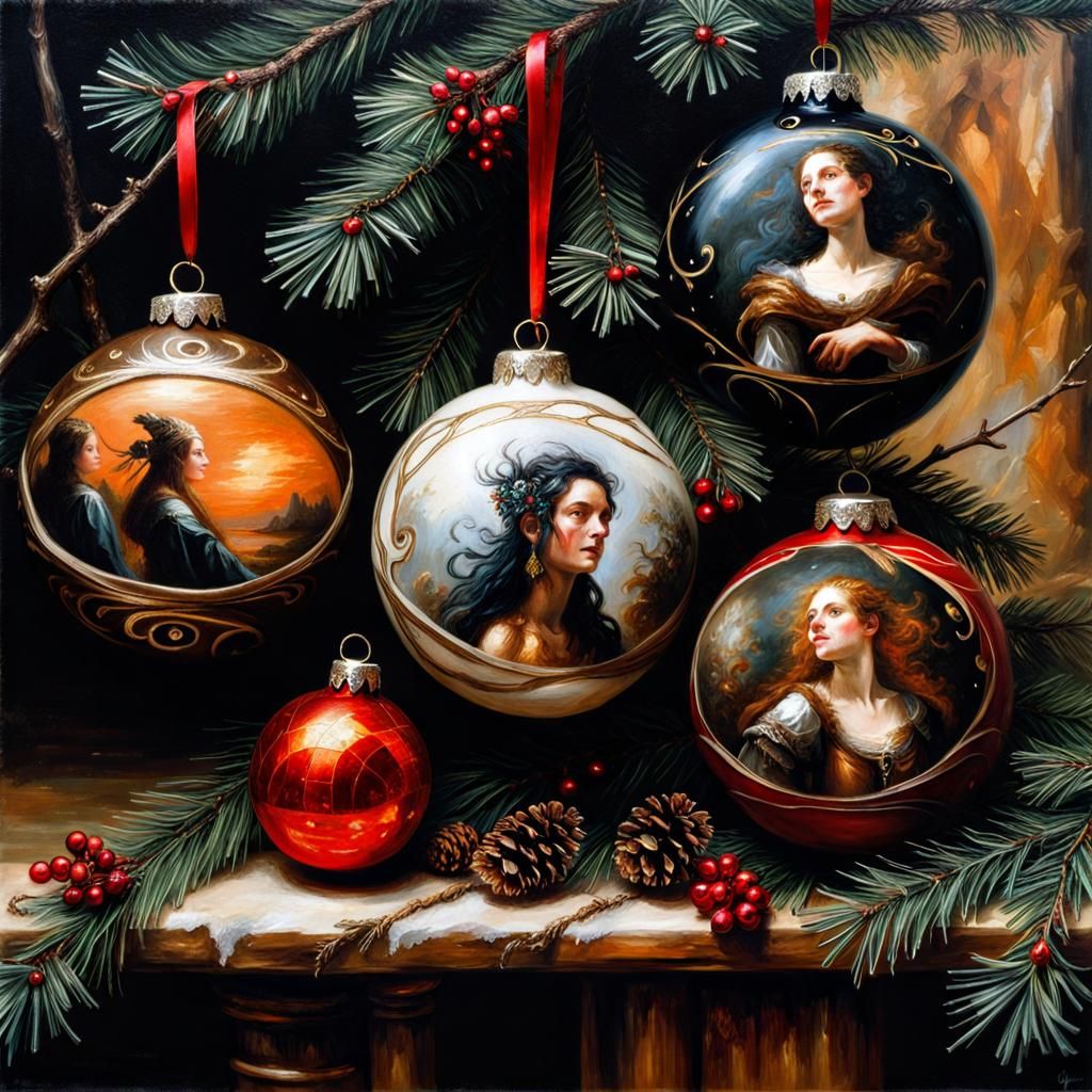 Fantasy Christmas Ornaments