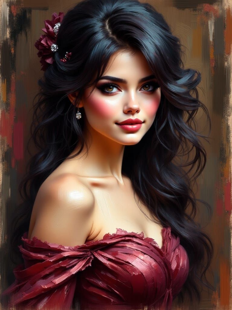 <lora:BeautyStrokesV2:1.0> 
brush strokes 

A timeless beaut...