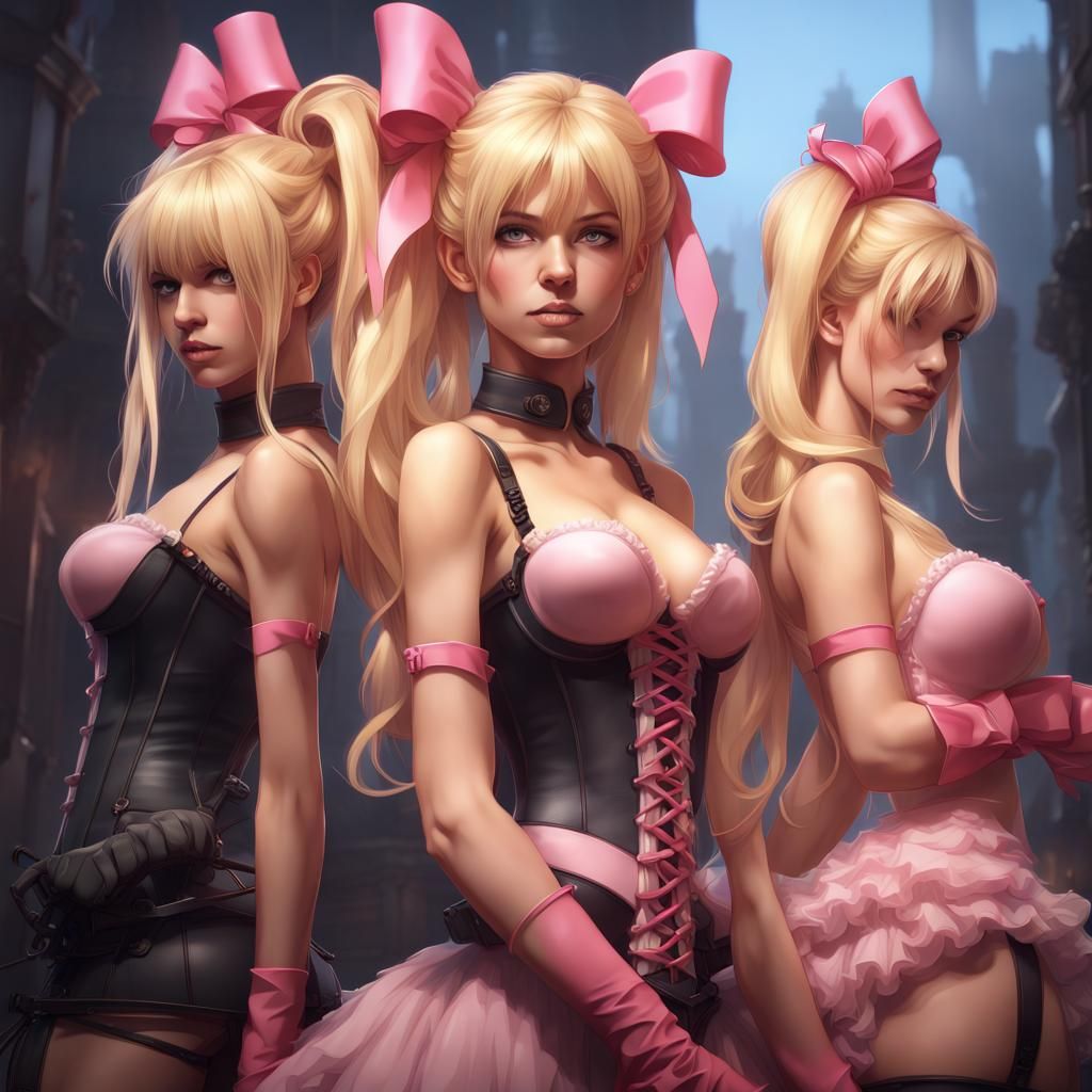 Anime Girls with Corsets: Fantasy Concept Art