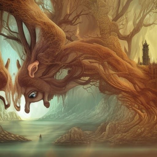 Fantastical Matte Painting Inspired by Song Lyrics
