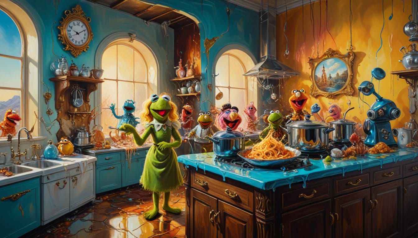 surrealism. muppets and magical girls and dancing kitchen ap...