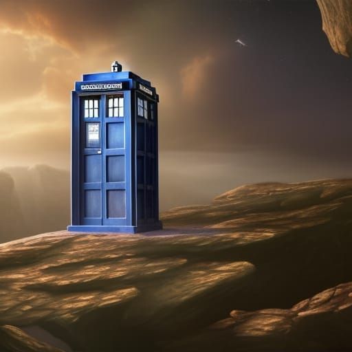 The Ghost Monument | Tardis on a cliff