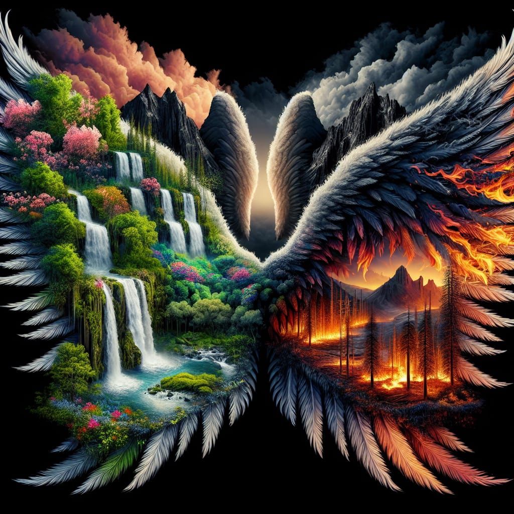 Angel Wings: Seasons of Life and Destruction