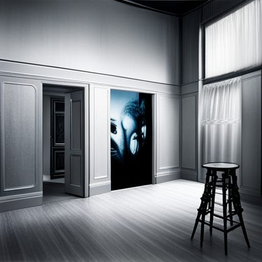 Surreal Giger-esque Room with Giant Blueberry