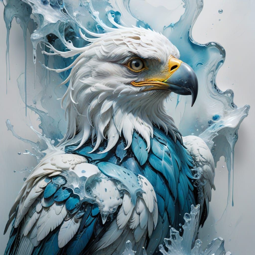 Envision an eagle head