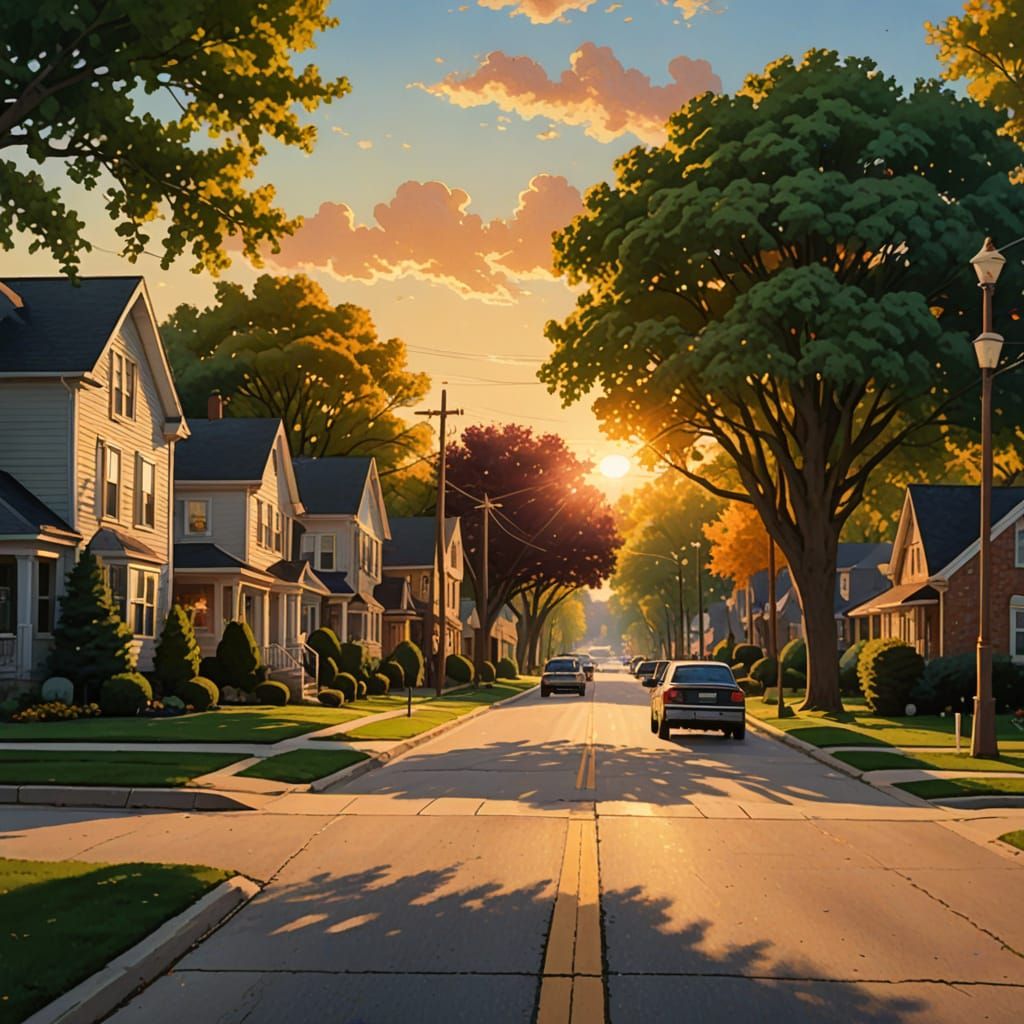 American Heartland Suburban Serenity