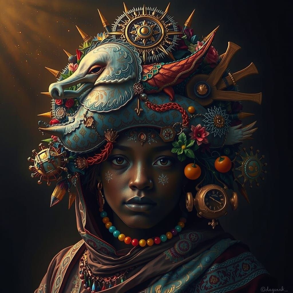 Masterpiece Painting of Beauty and Truth