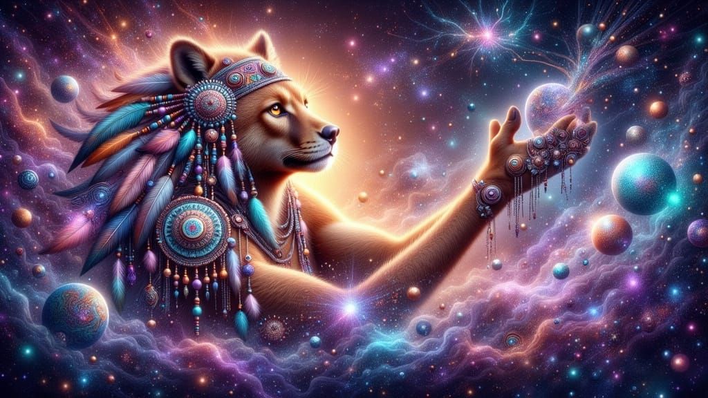 Celestial Body Harmonizes with Star Systems in Ethereal Danc...