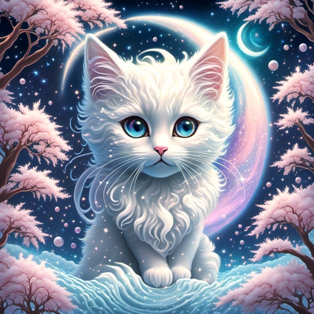 Sailor Moon Kitten in Crystal Snow