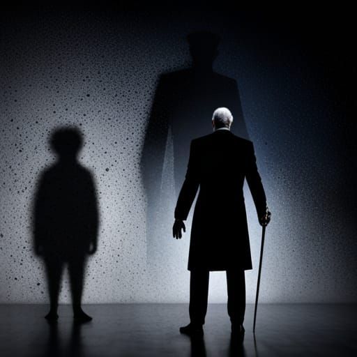 Shadow Man and His Shadow: Detailed Matte Painting