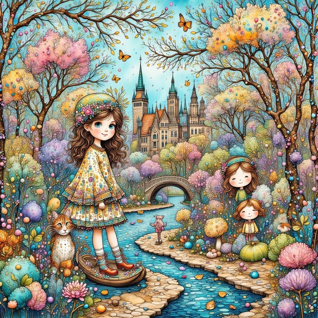 Whimsical Characters in Tove Jansson Style