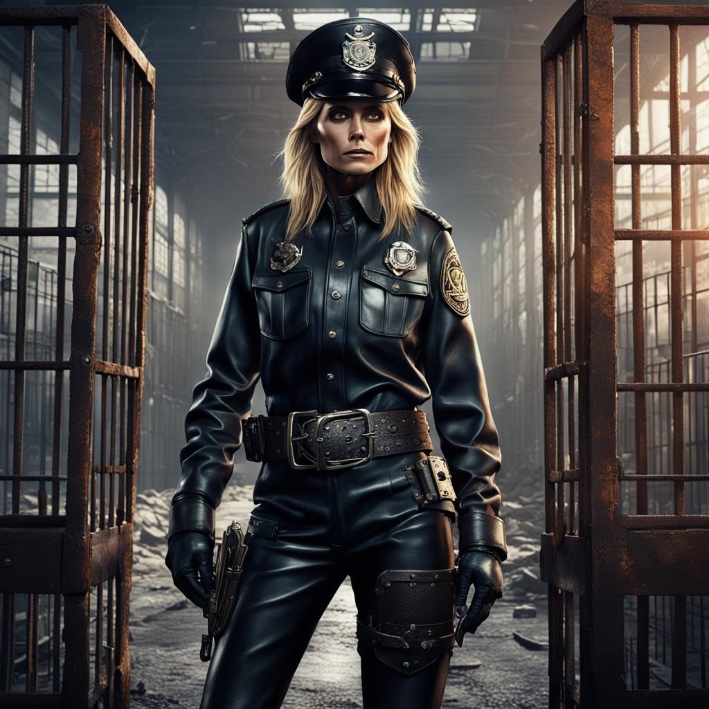Heidi Klum as Leather-Clad Prison Warden