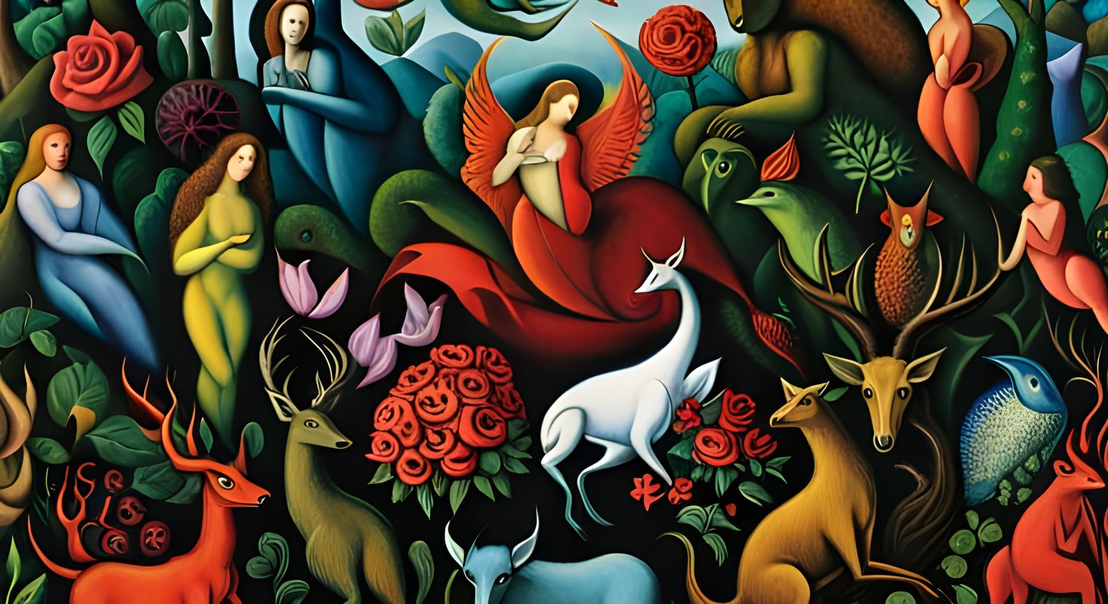 Demonic Lord of the Hunt in Mystic Forest