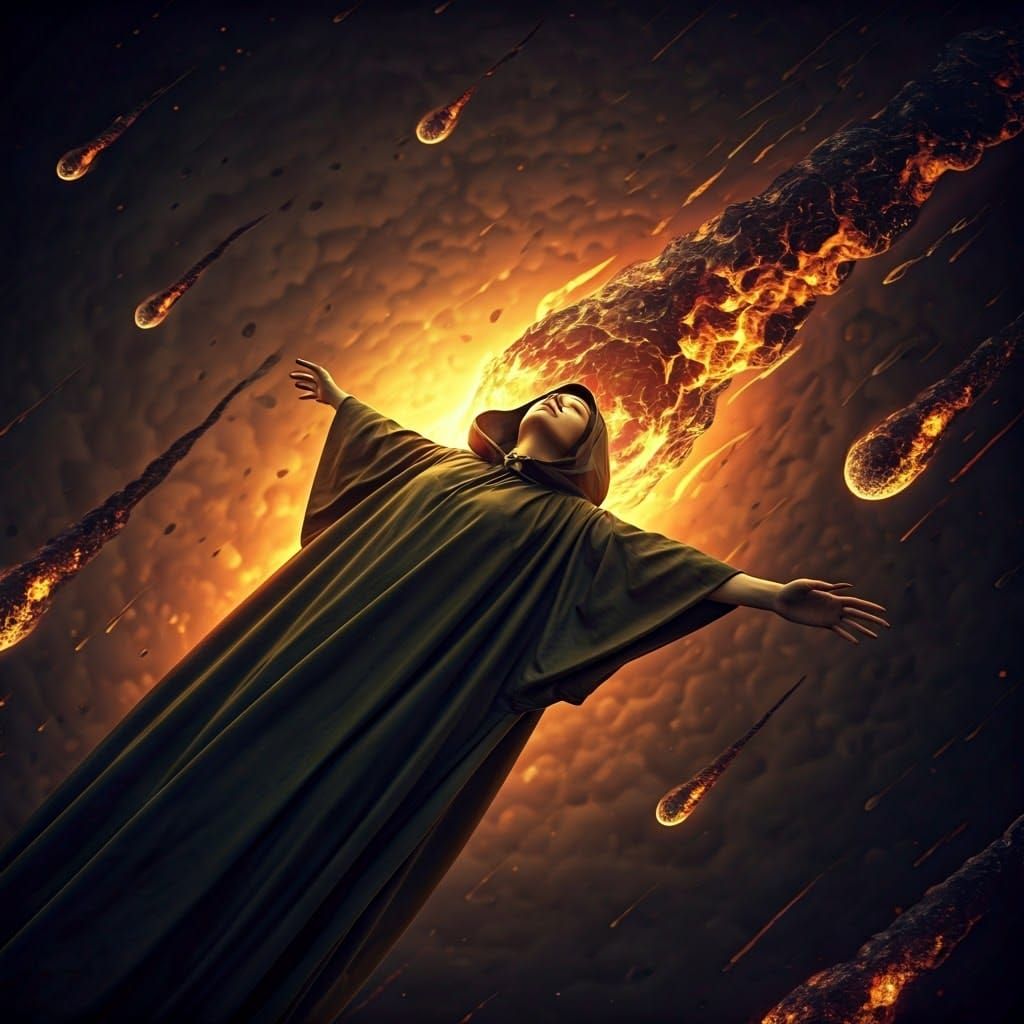 Woman Leads Meteor Army in Apocalyptic Descent