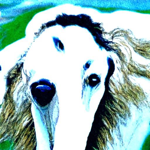 Elegant Borzoi Dog Portrait