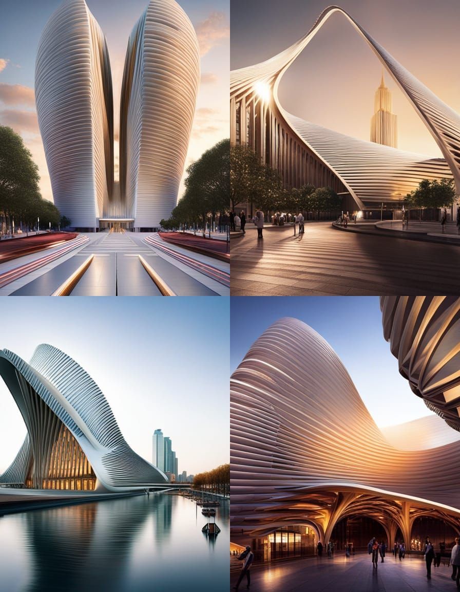 Futuristic Architecture Inspired by Santiago Calatrava
