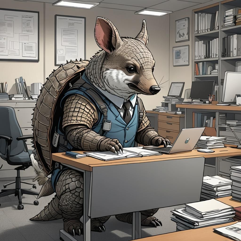 Armadillo and Fox Office Comic