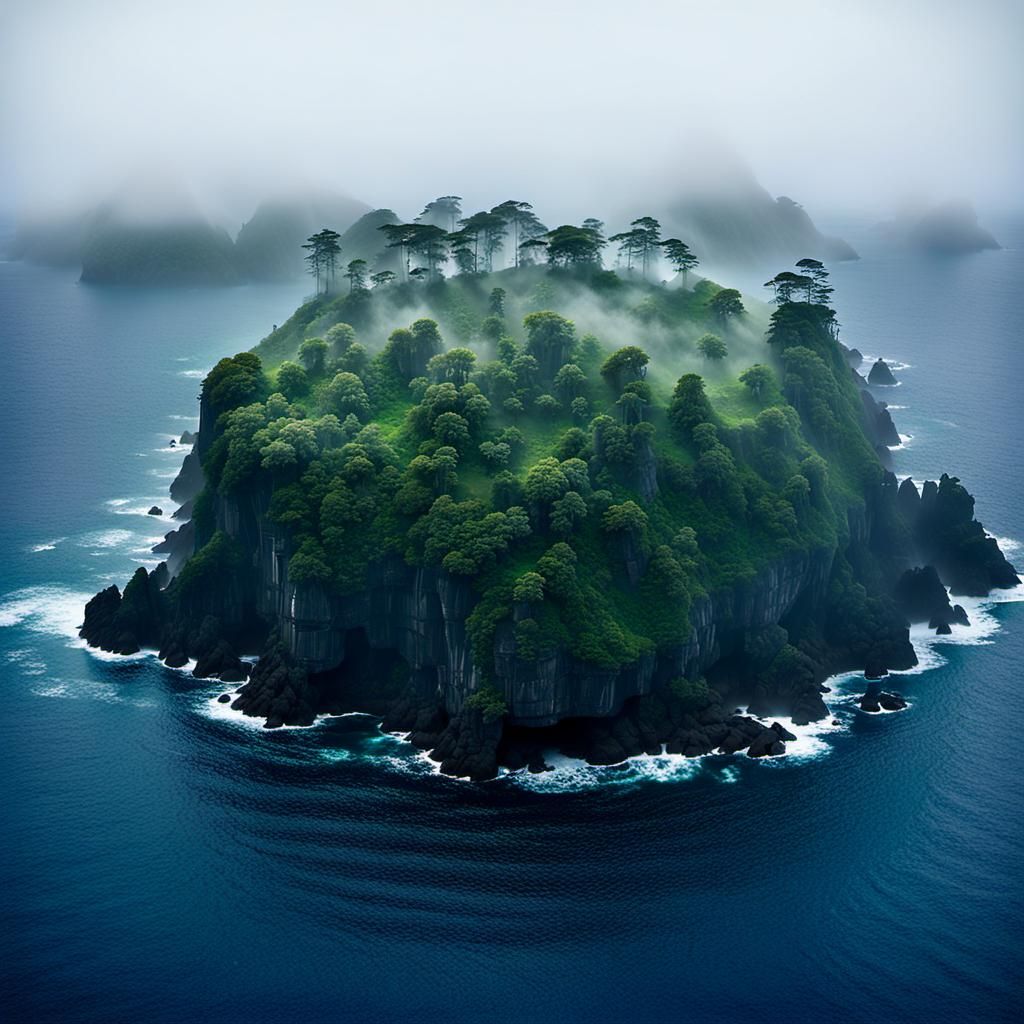 Mysterious Pacific Island with Whispering Stones