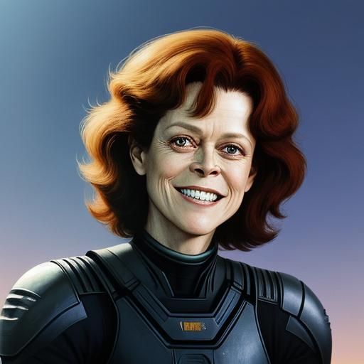 Sigourney Weaver Smiling Portrait