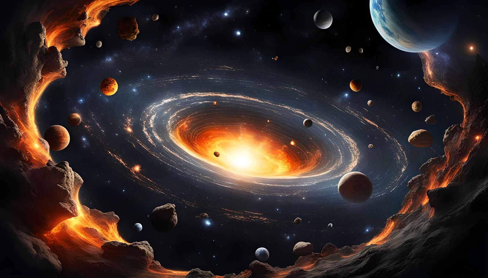 Supernova Black Hole in Vast Cosmic Galaxy