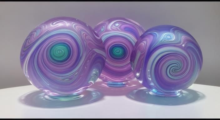 Hand blown glass marbles